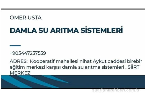 Damla Su Arıtma Sistemleri
